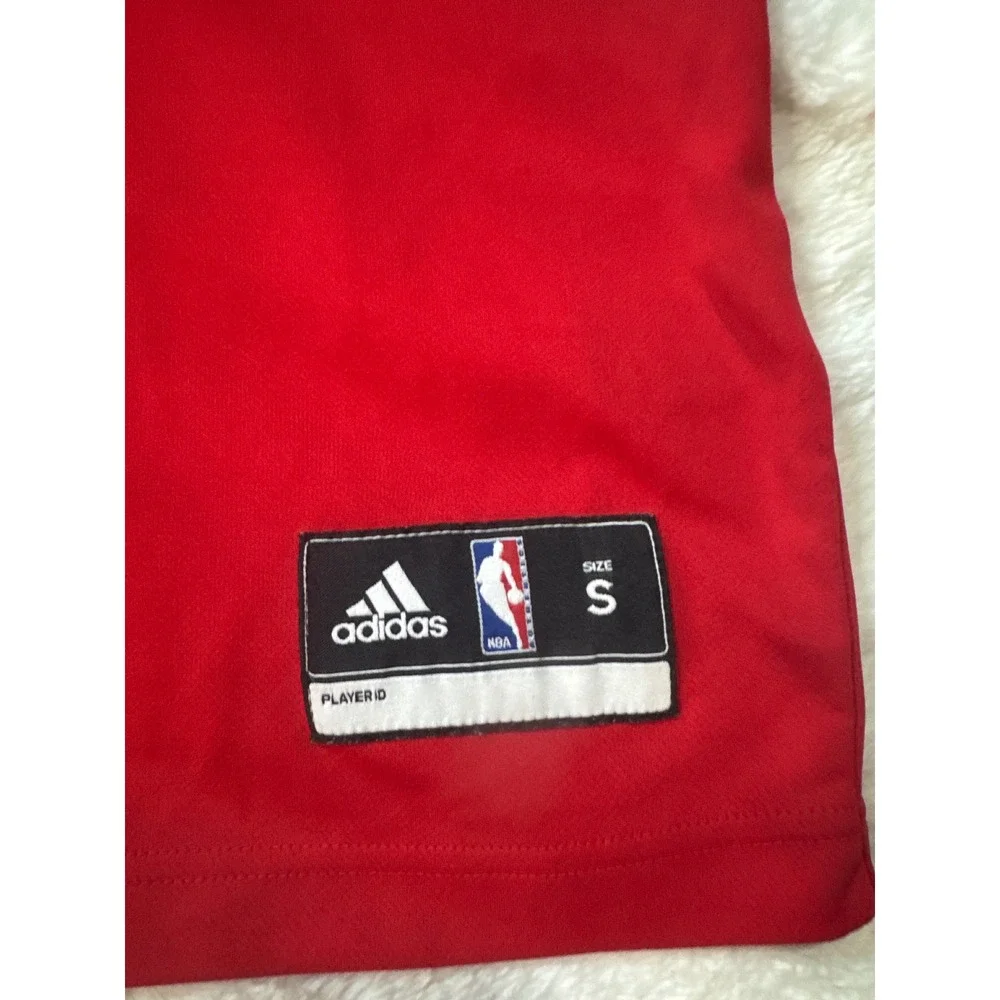 Adidas Houston Rockets Jersey Mens Small Red Excellent Kyle Lowry 7 NBA